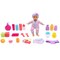 Dream Collection: Baby Doll Starter Set - Pink & Blue, 12" Lifelike Doll, Mix & Match Clothes, 22 pc Feeding Accessories, Soft & Posable, Kids Ages 2+